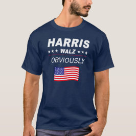 Harris Walz offensichtlich Wahl 2024 T-Shirt
