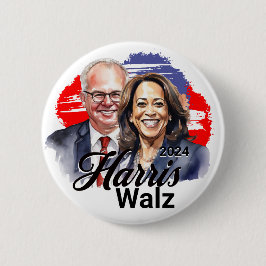 Harris Walz Präsidentschaftswahl 2024 Button
