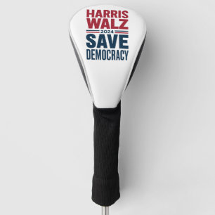 Harris Walz Rettet Demokratie Golf Headcover