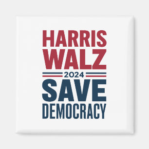 Harris Walz Rettet die Demokratie Magnet