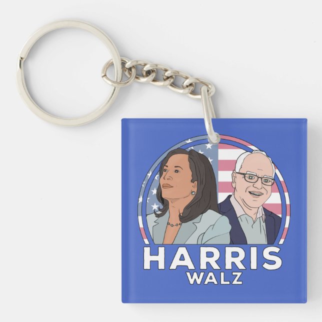 Harris Walz Schlüsselanhänger (Vorderseite)