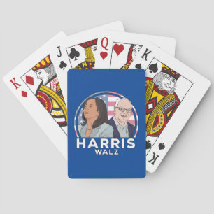 Harris Walz Spielkarten