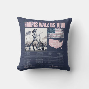 Harris Walz US Tour Kamala Einweihung des Sieges Kissen