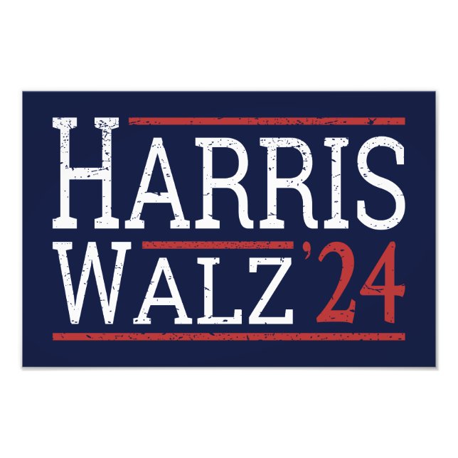Harris Walz Wahl 2024 I Fotodruck (Vorne)