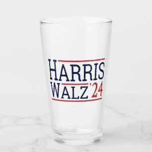 Harris Walz Wahl 2024 I Glas
