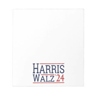 Harris Walz Wahl 2024 I Notizblock
