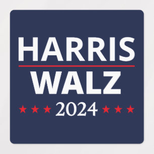 Harris Walz Wahl 2024 III Etiketten