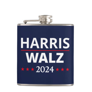 Harris Walz Wahl 2024 III Flachmann