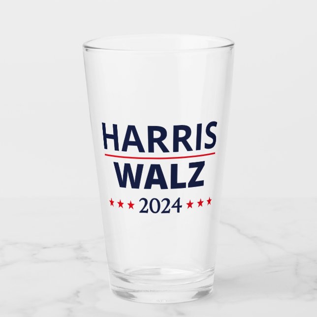 Harris Walz Wahl 2024 III Glas (Vorderseite)