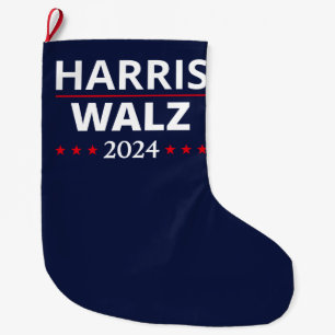 Harris Walz Wahl 2024 III Großer Weihnachtsstrumpf