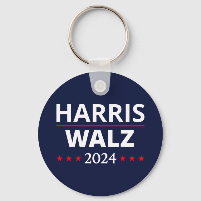 Harris Walz Wahl 2024 III Schlüsselanhänger (Vorderseite)