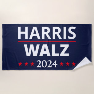 Harris Walz Wahl 2024 III Strandtuch
