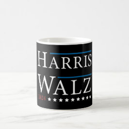 Harris Walz Wahl 2024 Kaffeetasse