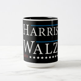 Harris Walz Wahl 2024 Zweifarbige Tasse