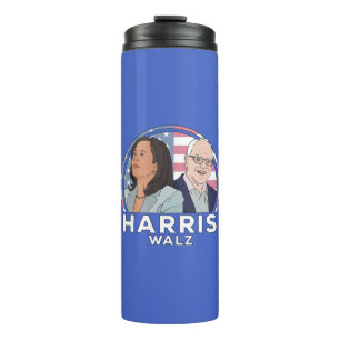 Harris Walz Wahl Thermosbecher
