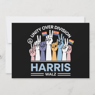 Harris Walz Waltz 2024 Einheitsabteilung Einladung