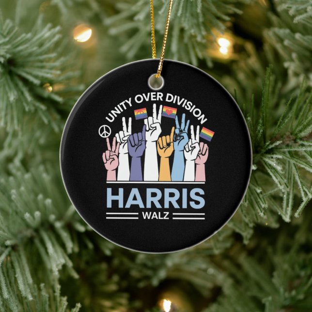 Harris Walz Waltz 2024 Einheitsabteilung Keramik Ornament (Baum)