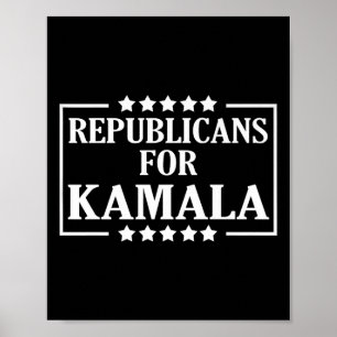 Harris Walz Waltz 2024 Republikaner für Kamala Poster