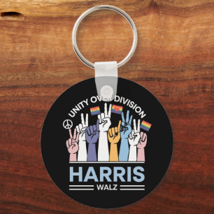 Harris Walz Walzer 2024 Einheit statt Spaltung Schlüsselanhänger