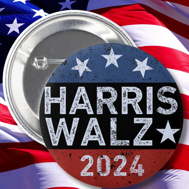Harris Walz Walzer  Button (Von Creator hochgeladen)
