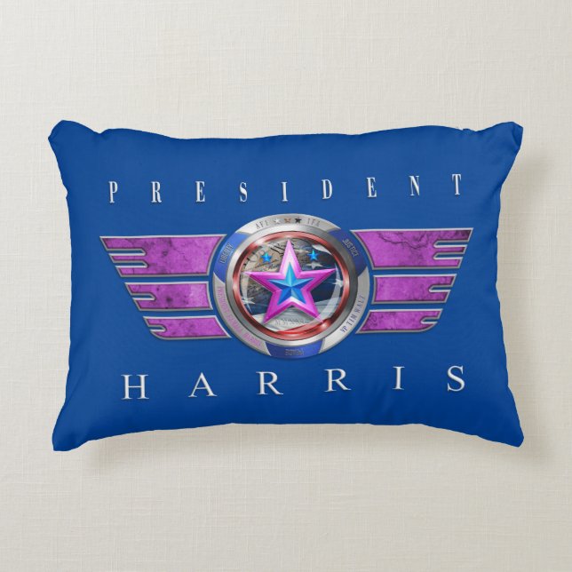 Harris/Walz Wing Medallion Dekokissen (Vorderseite)