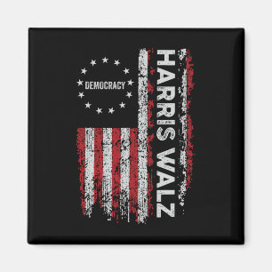 Harris WAlzheimer 2024 Harris Waltz Vp Präsident 4 Magnet