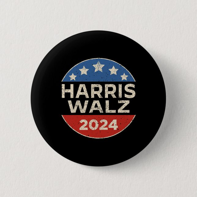 Harris Walzheimer 2024 Präsident Kamala Harris Tim Button (Vorderseite)