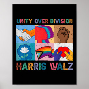 Harris Wheimer 2024 Einheit statt Spaltung Kamala Poster