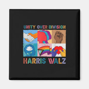 Harris Wheimer 2024 Unity over Division Kamala Har Magnet