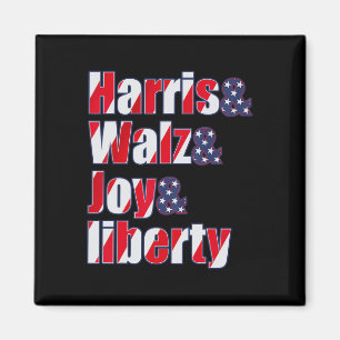 Harris Wheimer Walzer 2024 - Harris W Joy Liberty Magnet