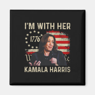 Harris Wir, die Leute, die ich mit ihrer US-Flagge Magnet
