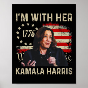 Harris Wir, die Leute, die ich mit ihrer US-Flagge Poster