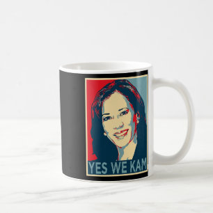 Harris Yes We Kam 2024 Wahlen Politische Kampagne Kaffeetasse