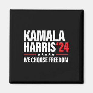 Harris zur Präsidentin 2024 Wahl Wir wählen Freihe Magnet