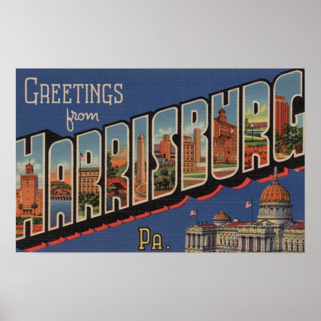 Harrisburg, Pennsylvania - Große Briefszenen Poster (Vorne)