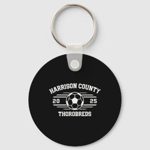 Harrison County Thorobreds Fußballrechnung 2025 Schlüsselanhänger