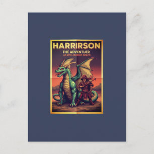 Harrison der Reisende – Abenteuergeist-Konzept Postkarte