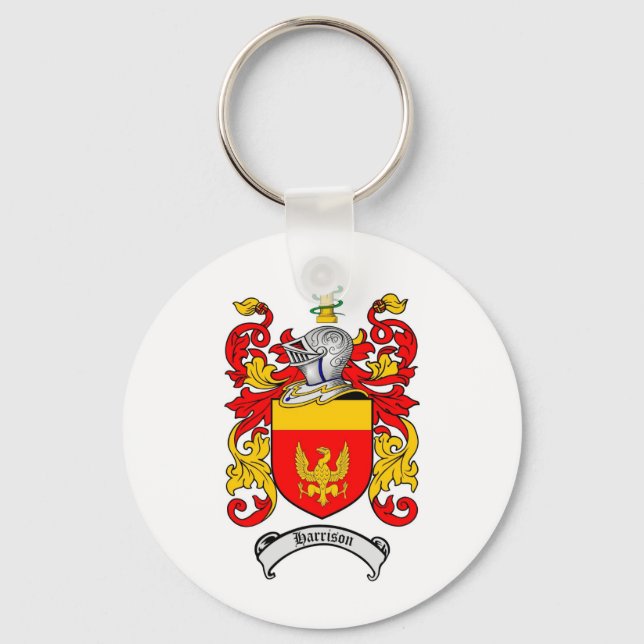 HARRISON-FAMILIENWAPPEN - HARRISON-WALDBUCH SCHLÜSSELANHÄNGER (Vorderseite)