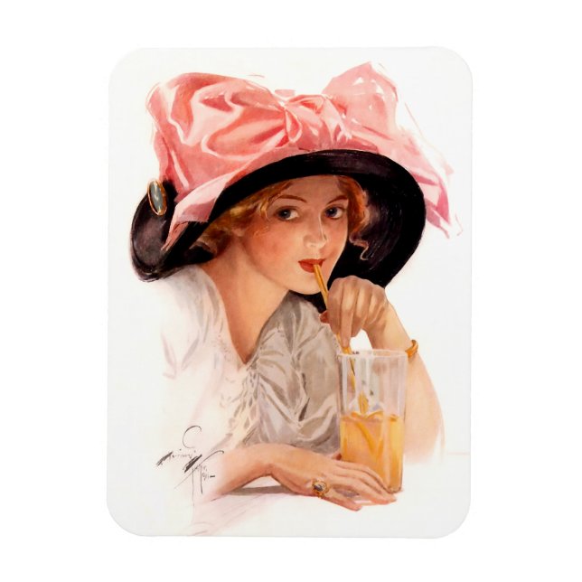 Harrison Fisher: Erfrischung Magnet (Vertikal)