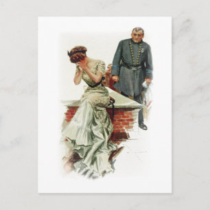 Harrison Fisher Girl Wenn ein Mann heiraten wird g Postkarte