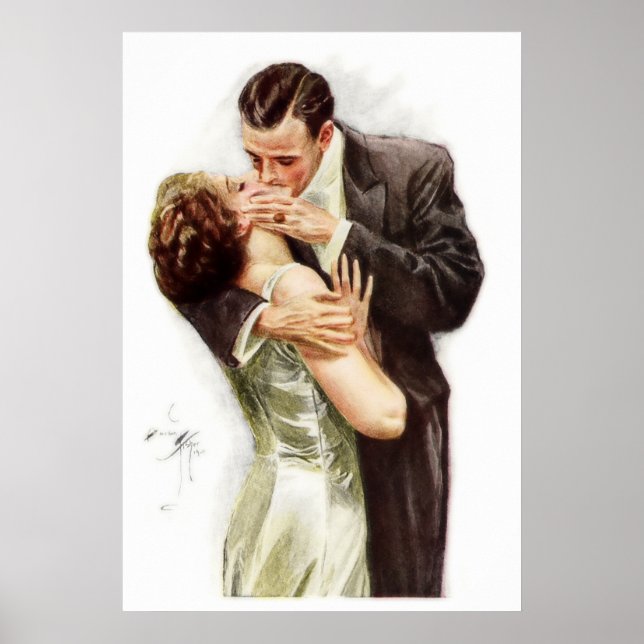 Harrison Fisher: The Kiss Poster (Vorne)