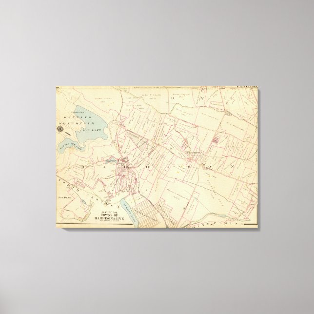 Harrison, Rye, NY Leinwanddruck (Vorderseite)
