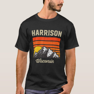 Harrison Wisconsin Retro City Staat USA T-Shirt