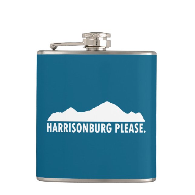Harrisonburg Virginia Bitte Flachmann (Vorderseite)