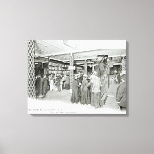 Harrods Bestimmungs-Abteilung, c.1901 Leinwanddruck