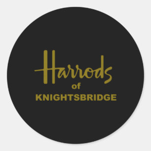 Harrods Knightsbridge London Tourist Novelty Runder Aufkleber