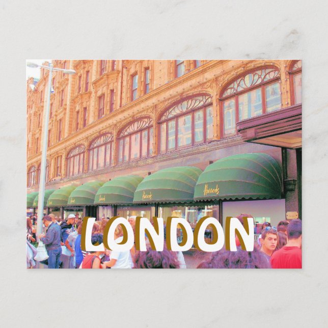 Harrods London Postcard Postkarte (Vorderseite)