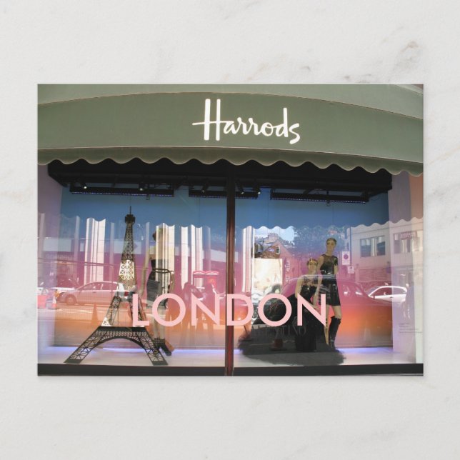 Harrods London Postcard Postkarte (Vorderseite)