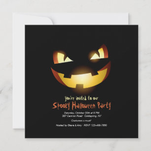 Harrowing Pumpkin Halloween-Einladung Einladung