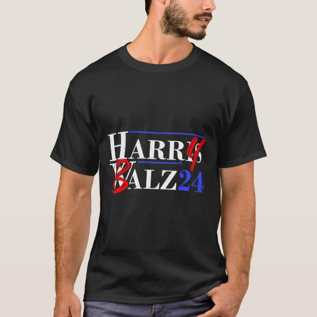 Harry B 2024 Funny Kamala Harris und Tim W 2024 T-Shirt (Vorderseite)